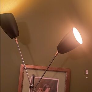 Black and Silver Modern Floor Lamp